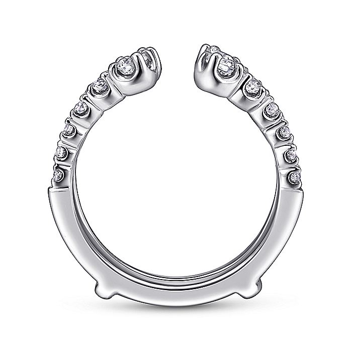 Gabriel & Co. AN12552M-W44JJ 14K White Gold Diamond Ring Enhancer