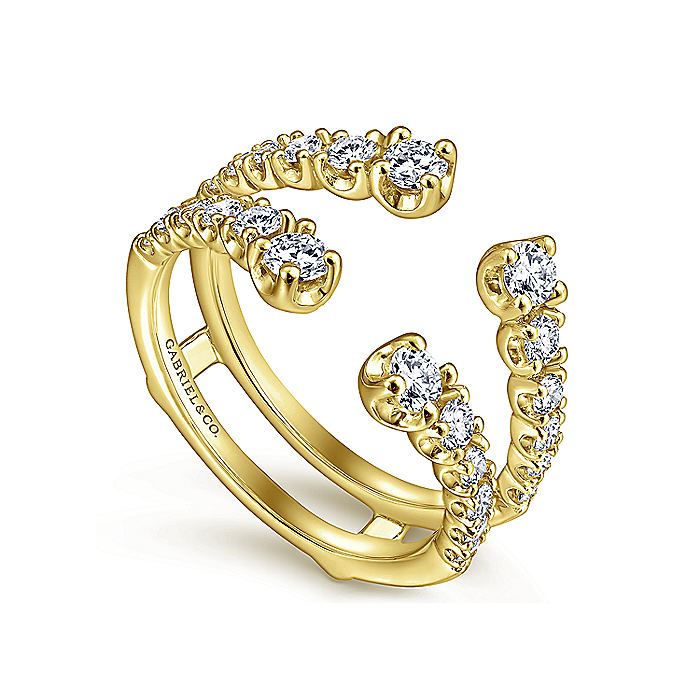 Gabriel & Co. AN12552M-Y44JJ 14K Yellow Gold Diamond Ring Enhancer