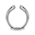 Gabriel & Co. AN12738S-W44JJ 14K White Gold French Pavé Set Diamond Ring Enhancer