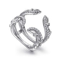 Gabriel & Co. AN12740L-W44JJ 14K White Gold French Pavé Set Diamond Ring Enhancer