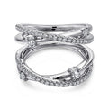 Gabriel & Co. AN12745M-W44JJ 14K White Gold Diamond Ring Enhancer