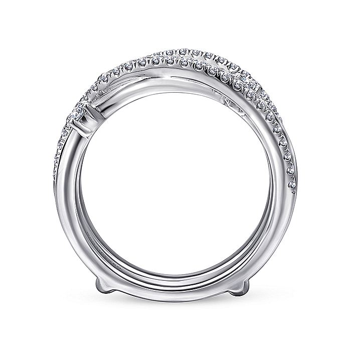 Gabriel & Co. AN12745M-W44JJ 14K White Gold Diamond Ring Enhancer