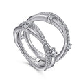 Gabriel & Co. AN12745M-W44JJ 14K White Gold Diamond Ring Enhancer