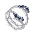 Gabriel & Co. AN12799M-W44SA 14K White Gold Sapphire and Diamond Ring Enhancer