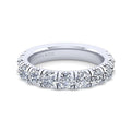 Gabriel & Co. AN14327W44JJ 14K White Gold Round 11 Stone Diamond Anniversary Band