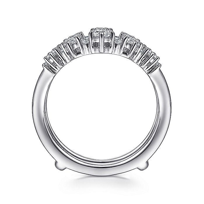 Gabriel & Co. AN14746L-W44JJ 14K White Gold Diamond Ring Enhancer