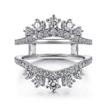 Gabriel & Co. AN14748M-W44JJ 14K White Gold Diamond Ring Enhancer