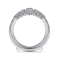 Gabriel & Co. AN14748M-W44JJ 14K White Gold Diamond Ring Enhancer