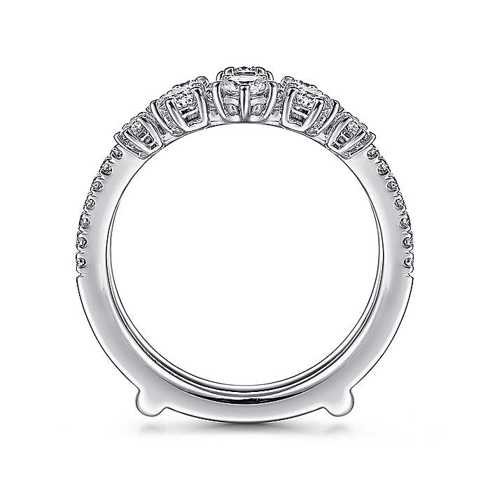 Gabriel & Co. AN14748M-W44JJ 14K White Gold Diamond Ring Enhancer