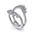 Gabriel & Co. AN14748M-W44JJ 14K White Gold Diamond Ring Enhancer