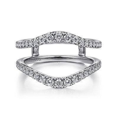 Gabriel & Co. AN14749M-W44JJ 14K White Gold Diamond Ring Enhancer