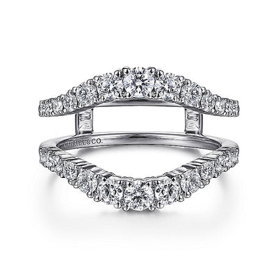 Gabriel & Co. AN14750M-W44JJ 14K White Gold Diamond Ring Enhancer