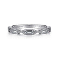 Gabriel & Co. AN15555W44JJ 14K White Gold Diamond Anniversary Band