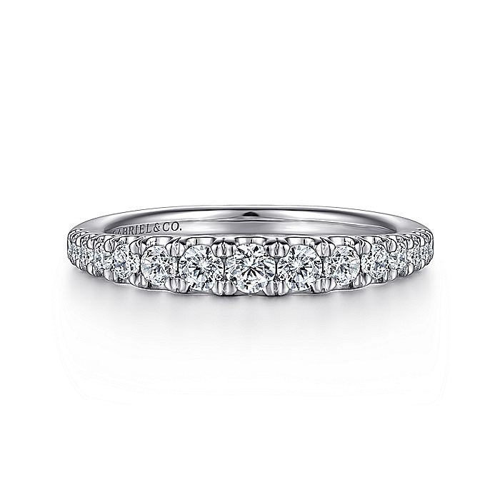 Gabriel & Co. AN15584W44JJ 14K White Gold Diamond Anniversary Band