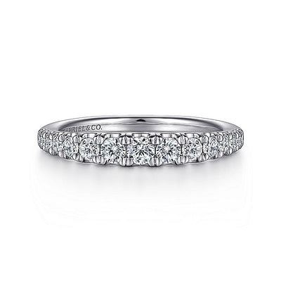 Gabriel & Co. AN15584W44JJ 14K White Gold Diamond Anniversary Band