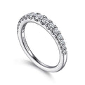 Gabriel & Co. AN15584W44JJ 14K White Gold Diamond Anniversary Band