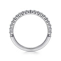 Gabriel & Co. AN15745W44JJ 14K White Gold Single Prong Diamond Anniversary Band