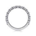 Gabriel & Co. AN15748W44JJ 14K White Gold Single Prong Diamond Anniversary Band