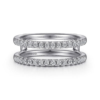 Gabriel & Co. AN15821M-W44JJ 14K White Gold Diamond Ring Enhancer