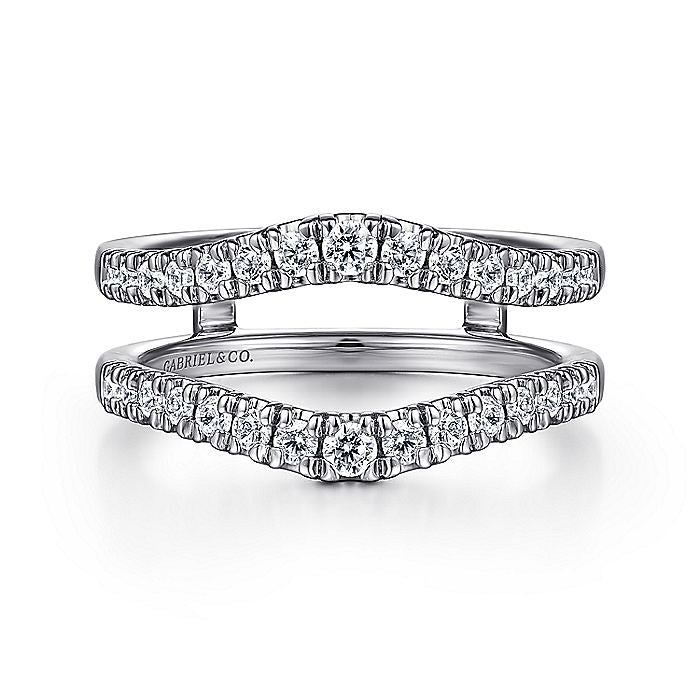 Gabriel & Co. AN15823M-W44JJ 14K White Gold Diamond Ring Enhancer