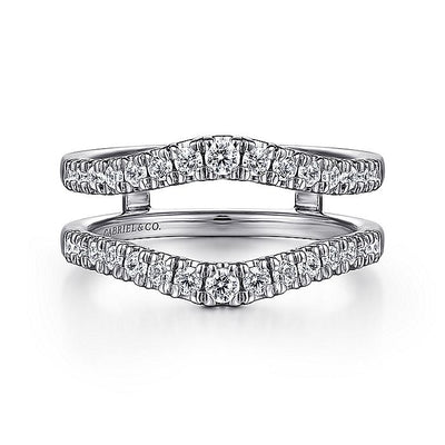 Gabriel & Co. AN15823M-W44JJ 14K White Gold Diamond Ring Enhancer