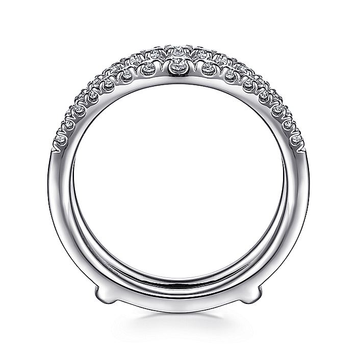 Gabriel & Co. AN15823M-W44JJ 14K White Gold Diamond Ring Enhancer