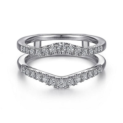 Gabriel & Co. AN15824M-W44JJ 14K White Gold Diamond Ring Enhancer