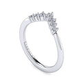 Gabriel & Co. AN16134W44JJ 14K White Gold Diamond Anniversary Band