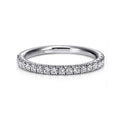 Gabriel & Co. AN6001W44JJ 14K White Gold Diamond Wedding Band