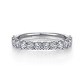 Gabriel & Co. AN7605W44JJ 14K White Gold Shared Prong Set Diamond Wedding Band