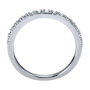 Gabriel & Co. AN7649W44JJ 14k White Gold Diamond Anniversary Band