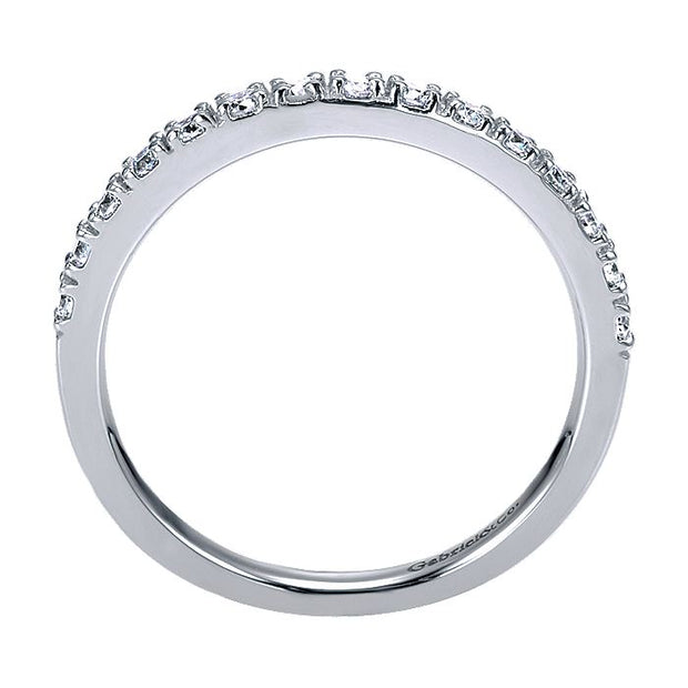 Gabriel & Co. AN7649W44JJ 14k White Gold Diamond Anniversary Band