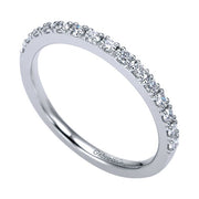 Gabriel & Co. AN7649W44JJ 14k White Gold Diamond Anniversary Band