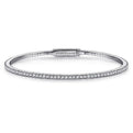 Gabriel & Co. BG3221-62W45JJ 14K White Gold Diamond Bangle