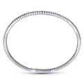 Gabriel & Co. BG3221-62W45JJ 14K White Gold Diamond Bangle