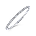 Gabriel & Co. BG3975-62W45JJ 14K White Gold Diamond Bangle