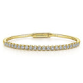 Gabriel & Co. BG3975-62Y45JJ 14K Yellow Gold Diamond Bangle