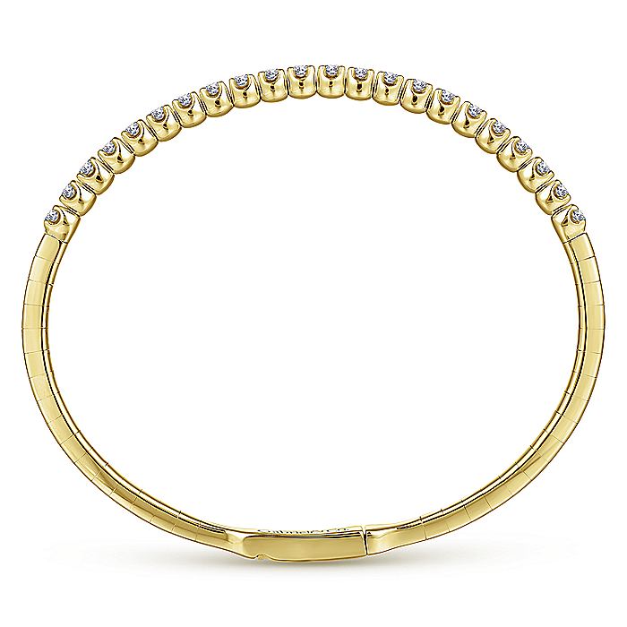 Gabriel & Co. BG3975-62Y45JJ 14K Yellow Gold Diamond Bangle