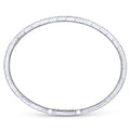 Gabriel & Co. BG4009-62W45JJ 14K White Gold Two Row Diamond Bangle