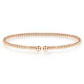 Gabriel & Co. BG4107-62K4JJJ 14K Rose Gold Bujukan Split Bangle in size 6.25