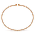 Gabriel & Co. BG4107-62K4JJJ 14K Rose Gold Bujukan Split Bangle in size 6.25