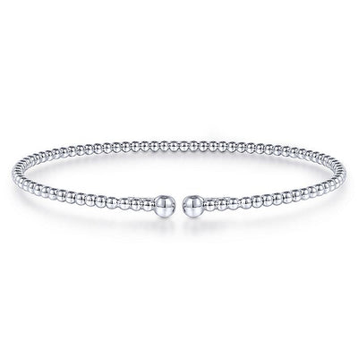 Gabriel & Co. BG4107-62W4JJJ 14K White Gold Bujukan Split Bangle in size 6.25