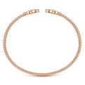 Gabriel & Co. BG4256-62K45JJ 14K Rose Gold Open Bangle with Diamond Flowers