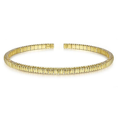 Gabriel & Co. BG4306-62Y4JJJ 14K Yellow Gold Textured Cuff Bracelet