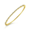 Gabriel & Co. BG4309-62Y45JJ 14K Yellow Gold Alternating Geometric Stations Diamond Bangle