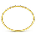 Gabriel & Co. BG4309-62Y45JJ 14K Yellow Gold Alternating Geometric Stations Diamond Bangle