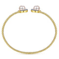 Gabriel & Co. BG4338-62Y45PL 14K Yellow Gold Pearl and Diamond Bangle