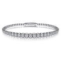 Gabriel & Co. BG4432-65W45JJ 14K White Gold Diamond Bangle