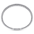 Gabriel & Co. BG4432-65W45JJ 14K White Gold Diamond Bangle