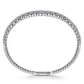 Gabriel & Co. BG4433-65W45JJ 14K White Gold Graduating Diamond Bangle